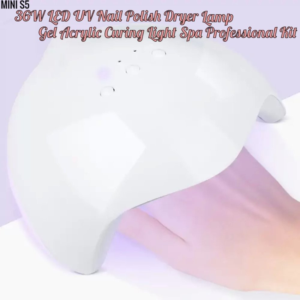 36W LED UV Nai Polish Drier Lamp Gel Acrylic Curing Light Spa Professional Kit
